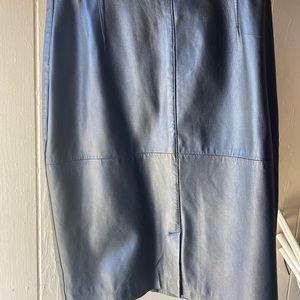 Vintage real Leather skirt